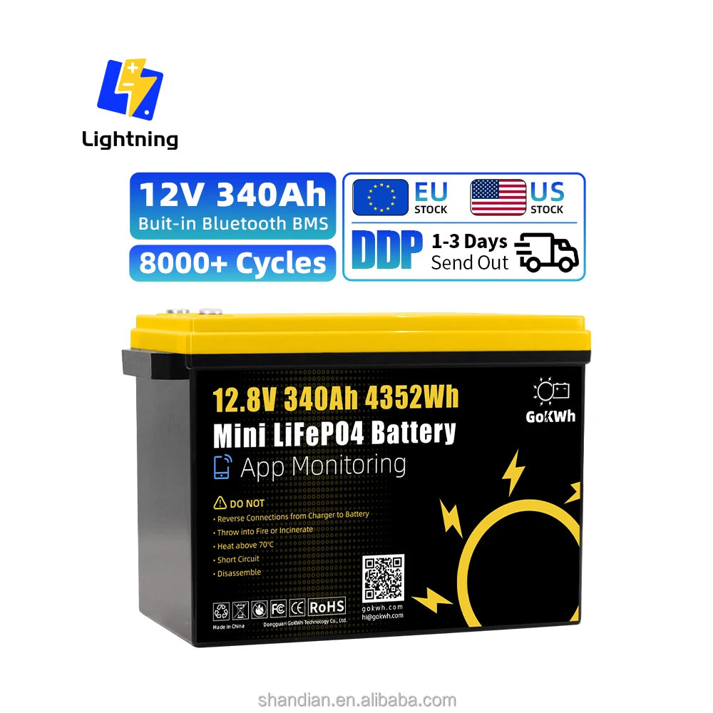 12V 340Ah LiFePO4 Battery