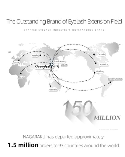 NAGARAKU Automatic Flowering W Shape Bloom 3D 4D 5D 6D 7D 8D Premade Fans Speed Eyelash Extensions Natural Soft Light Full Dense