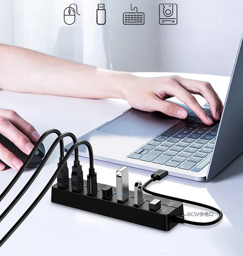 4/7 Port USB 3.0 Hub