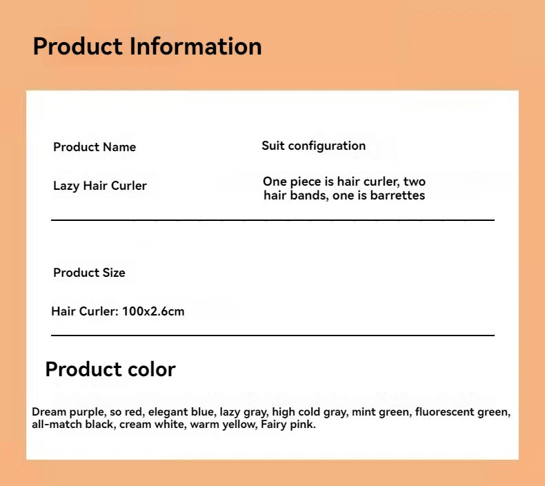 DIY Heatless Curling Stick Headband Set With Hairpin Lazy Curler Foam Sponge Curling Stick No Heat Hair Curler 21,163 Reviews 4