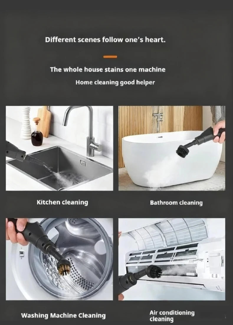 Steam Cleaner High Temperature Sterilization Air Conditioning Kitchen Hood Home /Car Steaming Cleaner 220V EU Plug