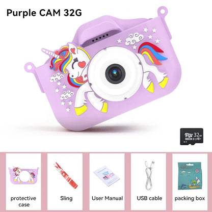 Christmas Children Camera HD 1080P Toddler Digital Video Camera 2.0inch Kids Camera with Silicone Cases Toys for Christmas Gifts