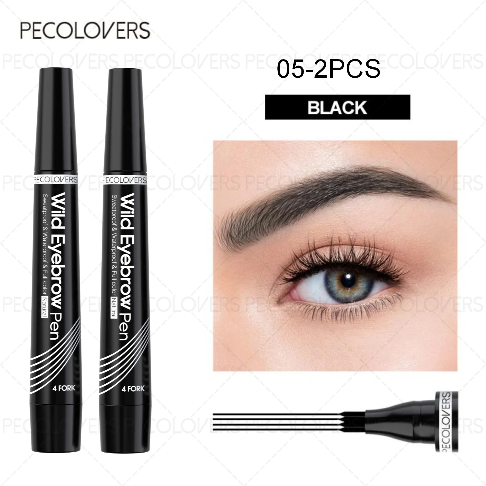6 Colors 1pc Eyebrow Pen