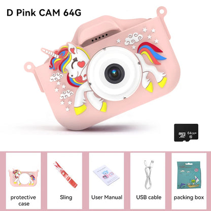 Christmas Children Camera HD 1080P Toddler Digital Video Camera 2.0inch Kids Camera with Silicone Cases Toys for Christmas Gifts