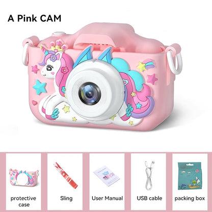 Christmas Children Camera HD 1080P Toddler Digital Video Camera 2.0inch Kids Camera with Silicone Cases Toys for Christmas Gifts