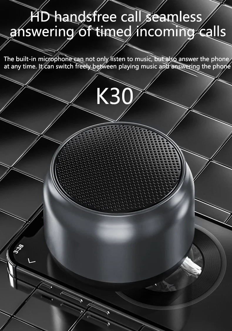 K30 Portable Bluetooth Wireless Speaker Waterproof USB Outdoor Loudspeaker Music Surround Bass Box Speakers For thinkplus IOS