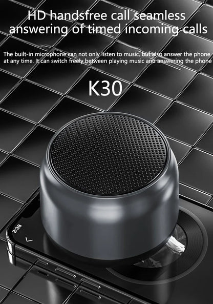 K30 Portable Bluetooth Wireless Speaker Waterproof USB Outdoor Loudspeaker Music Surround Bass Box Speakers For thinkplus IOS