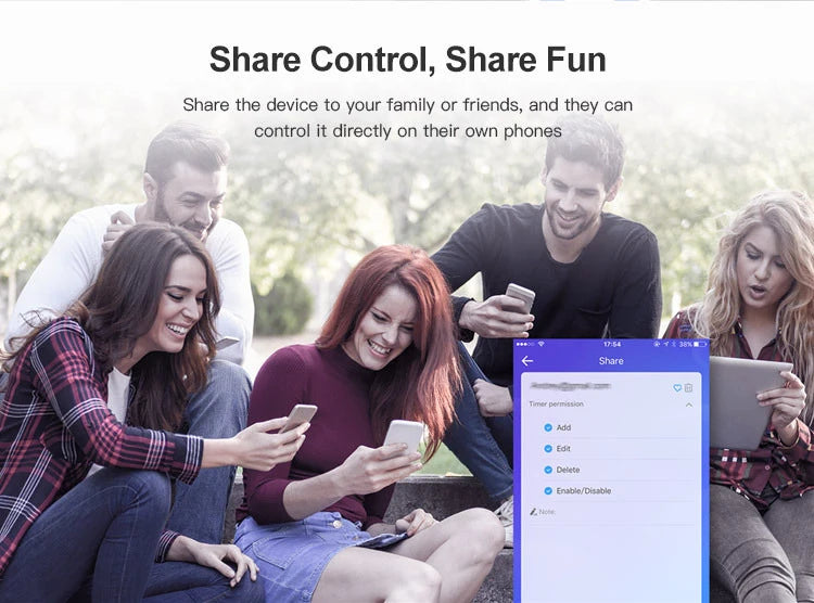 16A Wifi Switch Mini 2-Way Control Smart Switch Works With Alexa Google Home Support Smart Life APP Timer Breaker Module