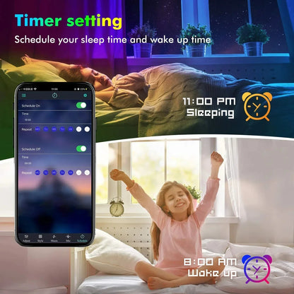 Bluetooth USB 5V RGB LED Strip Light 5050 Controller 5M Flexible Diode Lamp Tape Lights TV Background Lighting Desk Room Decor