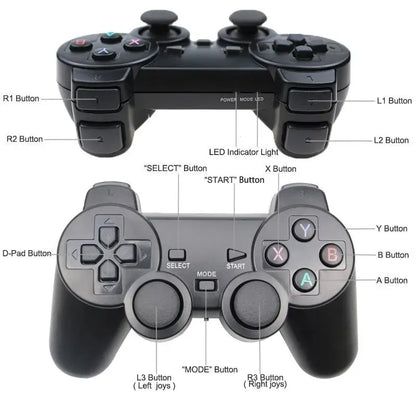 1-2PCS 2.4GHz Wireless Game Controller with Dual Shock - Universal USB Gamepad for PC/Android TV Box, Plug & Play