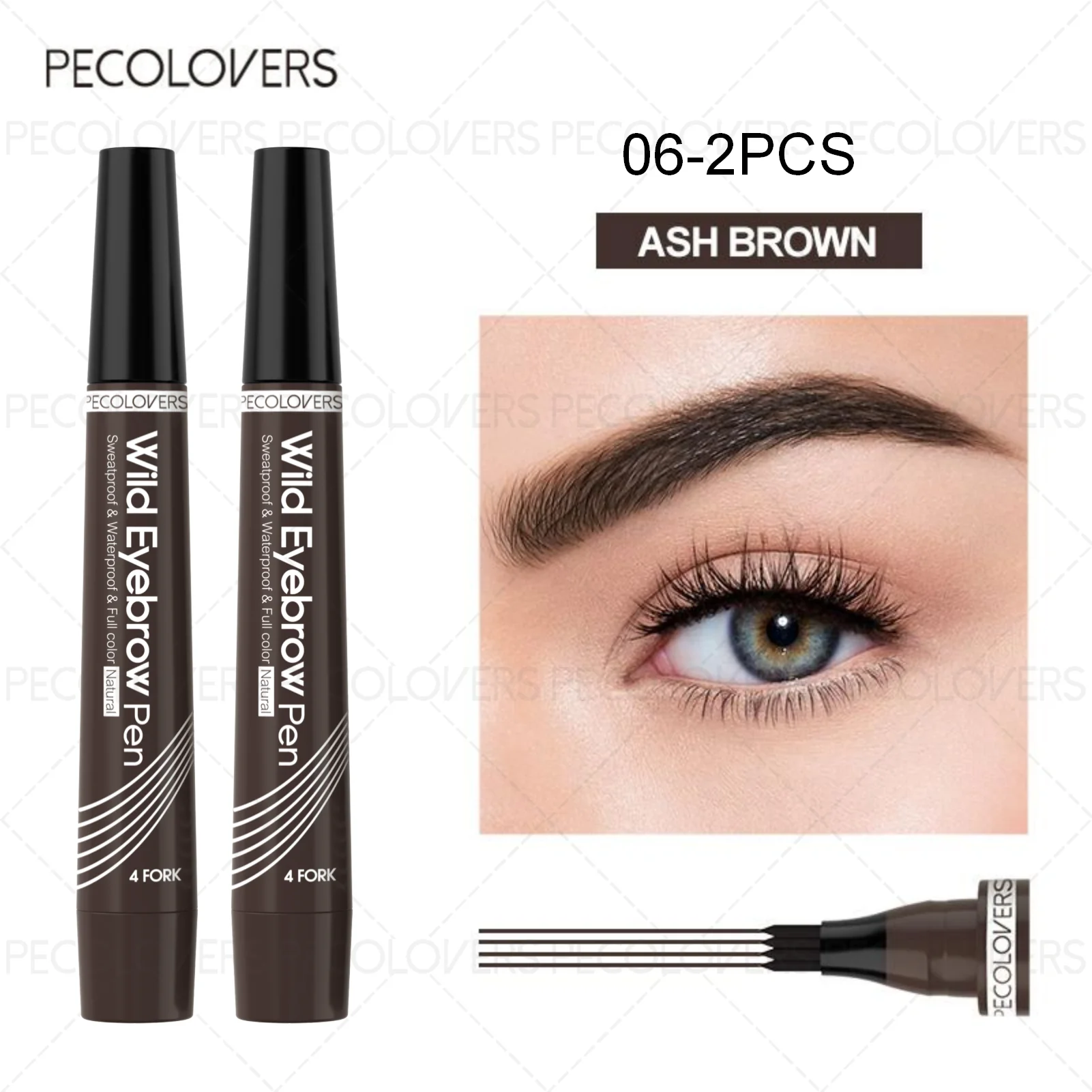 6 Colors 1pc Eyebrow Pen