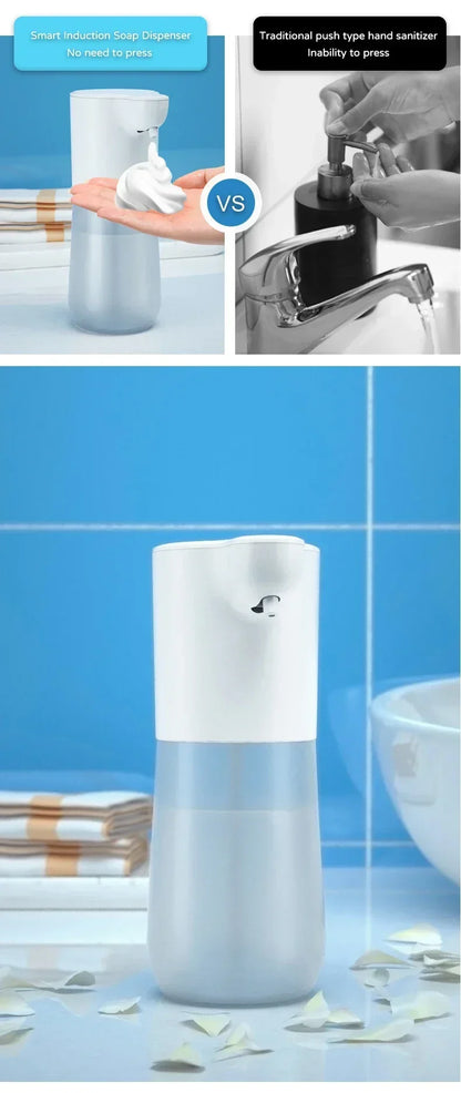 Automatic Soap Dispenser Soap Foam Dispenser Smart Sensor Soap Dispenser Contactless USB Charging 350ml Hand Sanitizer Machine