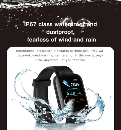 PHONEPACE Smart Fitness Tracker Bracelet with Color Screen Health Reminders Exercise Step Counting Information Notifications