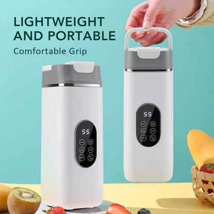6 Blades Electric Juicer Cup 2 Cups For Travel Portable Juicer Mixer Usb Charge Fresh Fruit Juice Personal Blender Smoothie