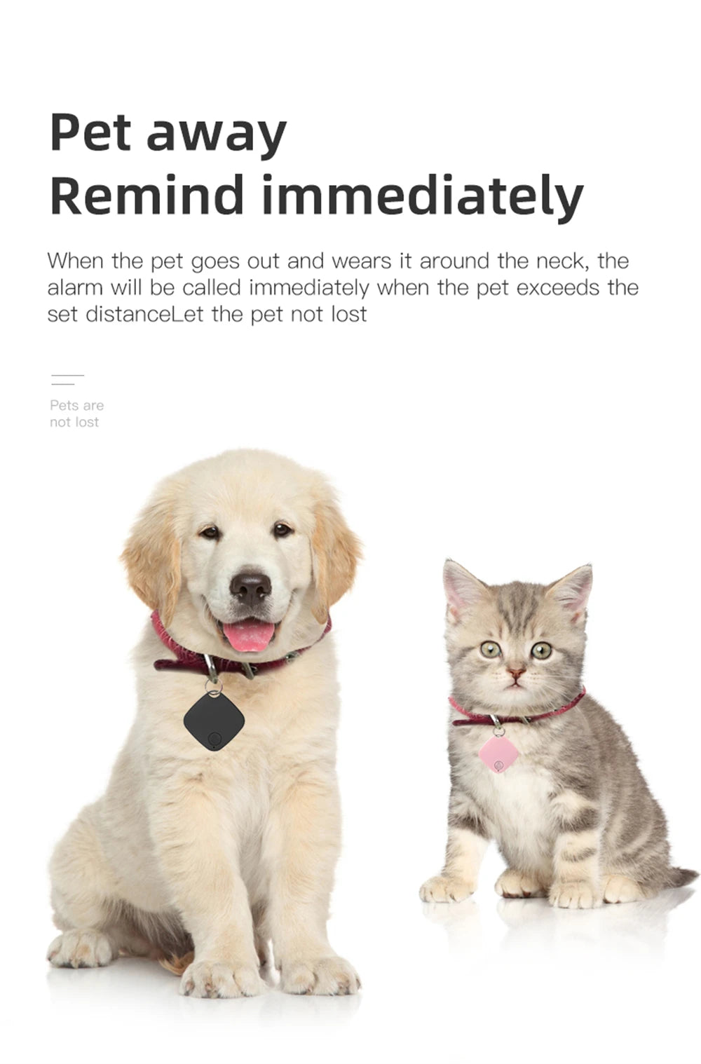 Smart Bluetooth GPS Tag Tracker Work with Android IOS APP Anti Lost Reminder Device Anti-loss Rated Locator Car Key Pet Finder