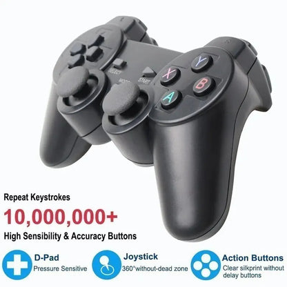 1-2PCS 2.4GHz Wireless Game Controller with Dual Shock - Universal USB Gamepad for PC/Android TV Box, Plug & Play