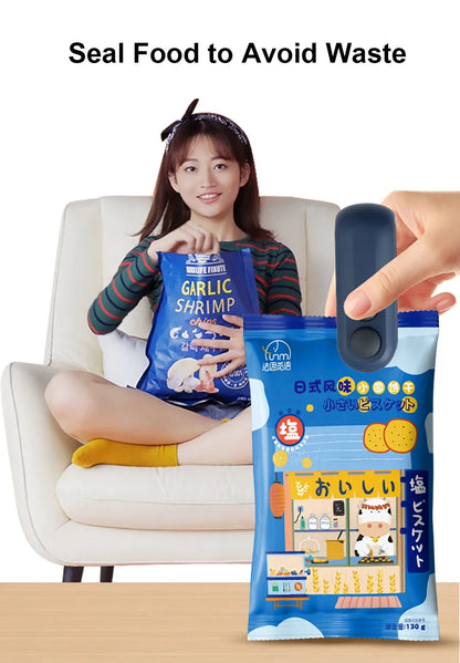 Mini Heat Bag Sealing Machine Plastic Bag Sealer Portable Thermal Plastic Bag Sealants Handheld Plastic Bags Sealing Machine