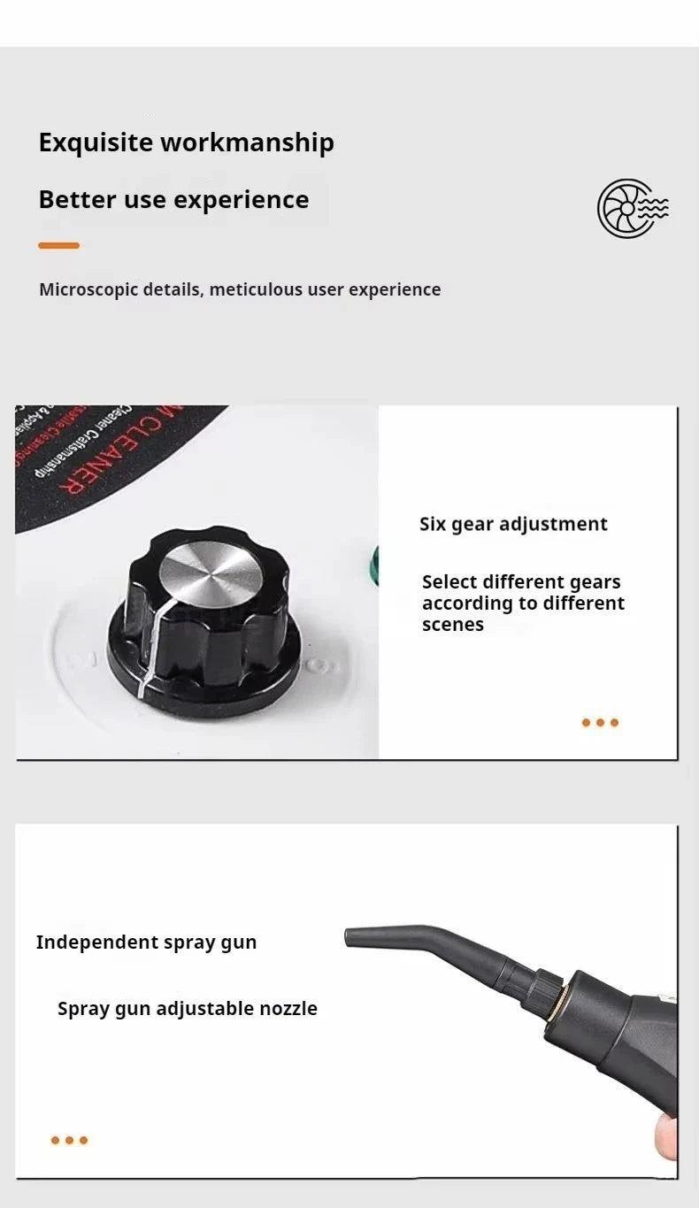 Steam Cleaner High Temperature Sterilization Air Conditioning Kitchen Hood Home /Car Steaming Cleaner 220V EU Plug