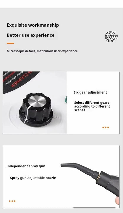 Steam Cleaner High Temperature Sterilization Air Conditioning Kitchen Hood Home /Car Steaming Cleaner 220V EU Plug