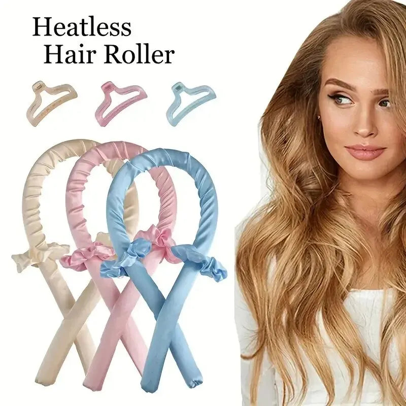 DIY Heatless Curling Stick Headband Set With Hairpin Lazy Curler Foam Sponge Curling Stick No Heat Hair Curler 21,163 Reviews 4