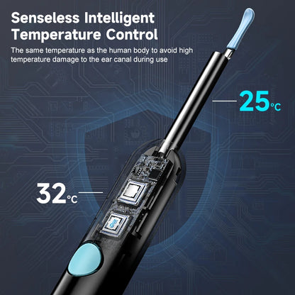 Smart Visual Ear Camera HD1080P 4.2MM WIFI Ear Pick Waterproof Ear Cleaner Endoscope Digital Ear Wax Removal Tool Ear Spoon Case