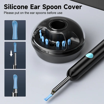 Smart Visual Ear Camera HD1080P 4.2MM WIFI Ear Pick Waterproof Ear Cleaner Endoscope Digital Ear Wax Removal Tool Ear Spoon Case