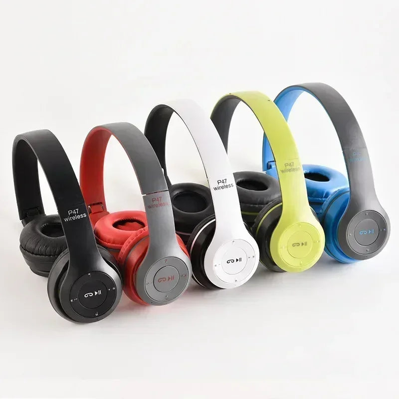 Bluetooth 50 Wireless Headphones Foldable HIFI Stereo Bass with Mic USB Adapter for iPhone Gaming