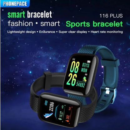 PHONEPACE Smart Fitness Tracker Bracelet with Color Screen Health Reminders Exercise Step Counting Information Notifications