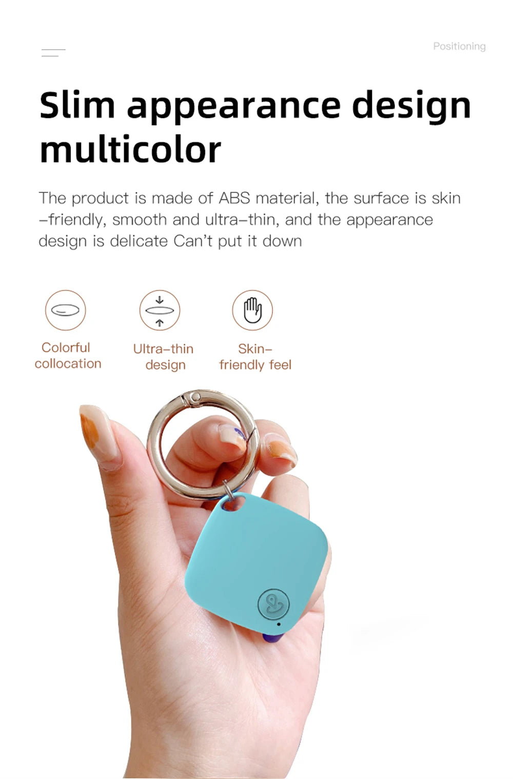 Smart Bluetooth GPS Tag Tracker Work with Android IOS APP Anti Lost Reminder Device Anti-loss Rated Locator Car Key Pet Finder