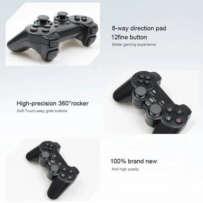 1-2PCS 2.4GHz Wireless Game Controller with Dual Shock - Universal USB Gamepad for PC/Android TV Box, Plug & Play