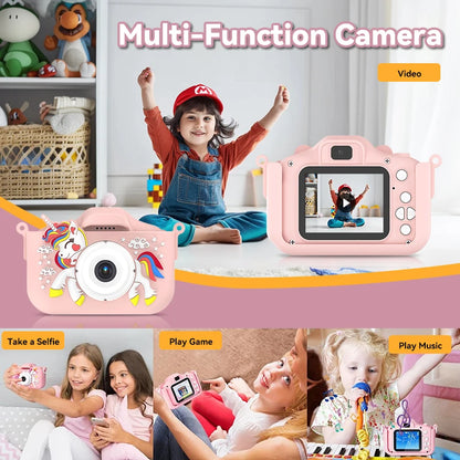 Christmas Children Camera HD 1080P Toddler Digital Video Camera 2.0inch Kids Camera with Silicone Cases Toys for Christmas Gifts