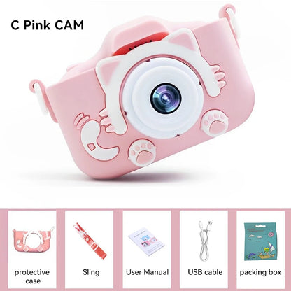 Christmas Children Camera HD 1080P Toddler Digital Video Camera 2.0inch Kids Camera with Silicone Cases Toys for Christmas Gifts