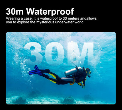 Ourlife MTR40 5K Action Camera 2.0" IPS Touch Screen 5X Zoom Action Cam WiFi EIS 170° 30M Waterproof Professional Sports Camera