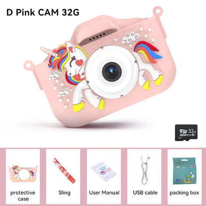 Christmas Children Camera HD 1080P Toddler Digital Video Camera 2.0inch Kids Camera with Silicone Cases Toys for Christmas Gifts