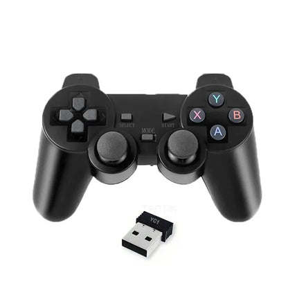 1-2PCS 2.4GHz Wireless Game Controller with Dual Shock - Universal USB Gamepad for PC/Android TV Box, Plug & Play