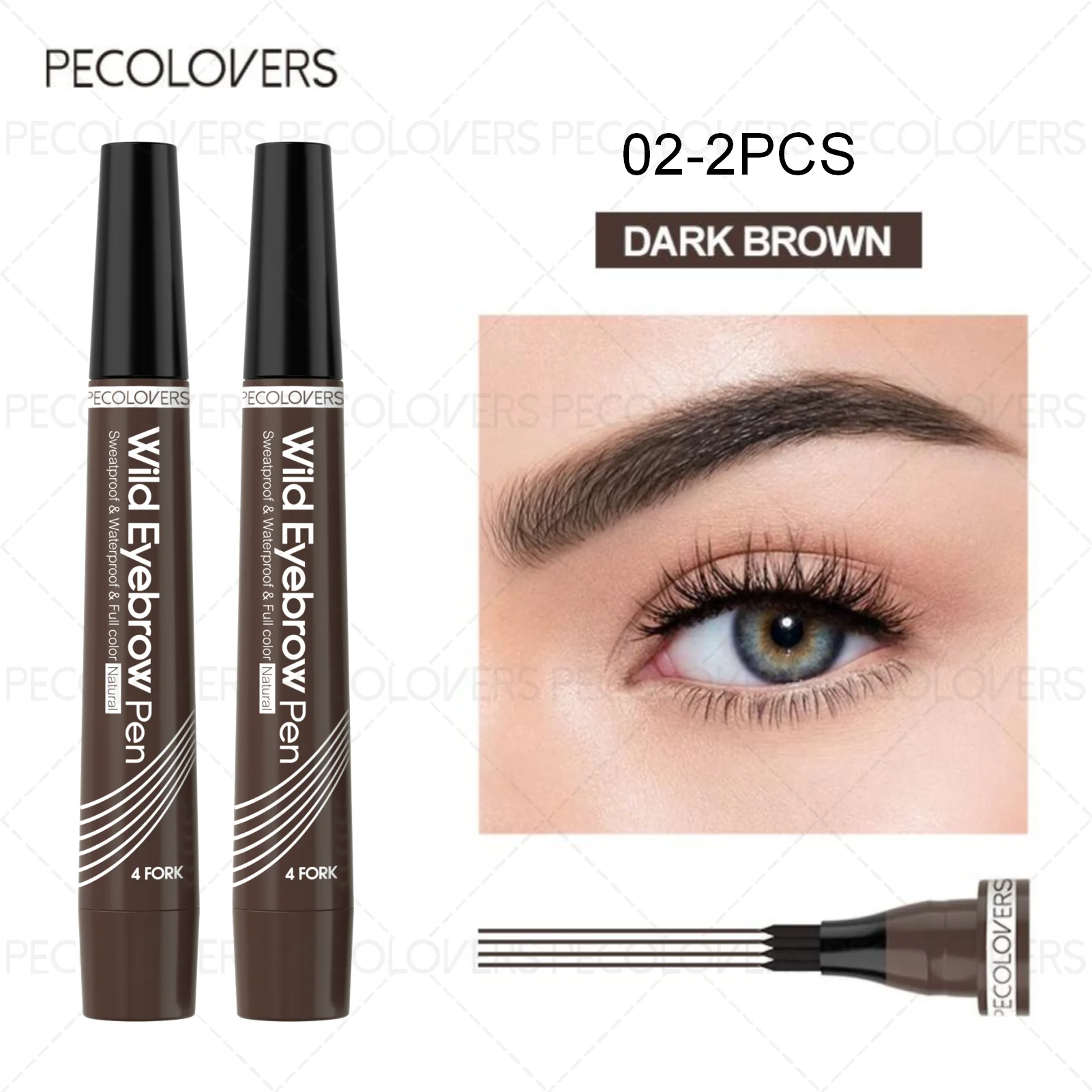 6 Colors 1pc Eyebrow Pen