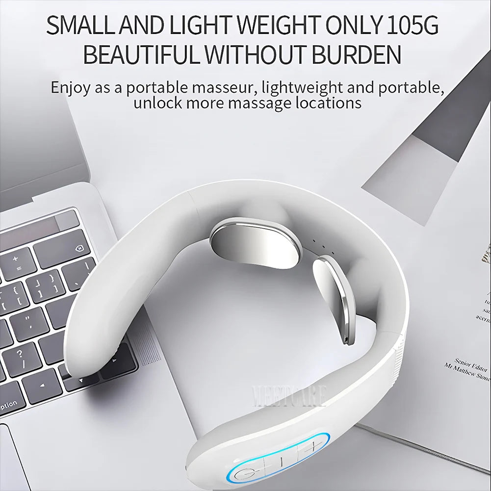 Pulse Neck Massager Electric Smart EMS Cervical Massagers TENS Pain Relief Relaxation Muscle Kneading Massage