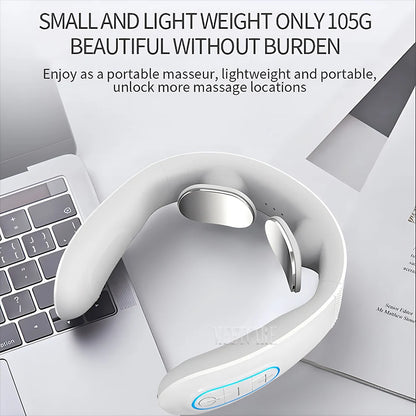 Pulse Neck Massager Electric Smart EMS Cervical Massagers TENS Pain Relief Relaxation Muscle Kneading Massage