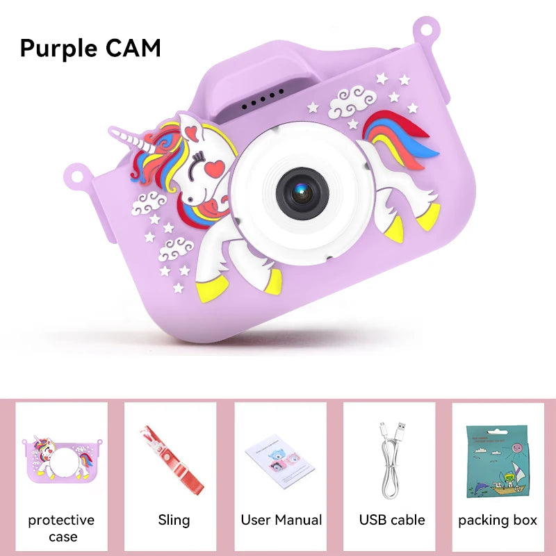 Christmas Children Camera HD 1080P Toddler Digital Video Camera 2.0inch Kids Camera with Silicone Cases Toys for Christmas Gifts