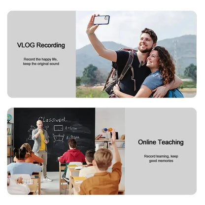 New Professional Wireless Lavalier Microphone for iPhone iPad Laptop Android Live Gaming Video Recording Interview Business Mic