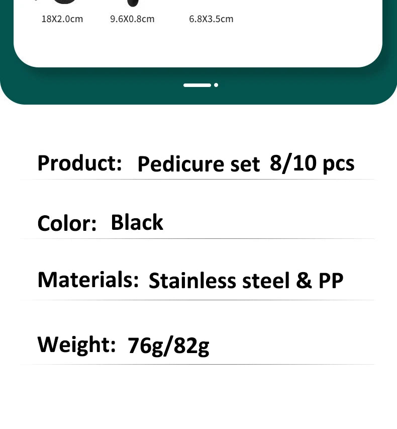 8 in 1Professional Pedicure Foot Spa Set, Pedicure Set for Feet,Stainless Steel Foot Care Kit, Foot Rasp Dead Skin Remover