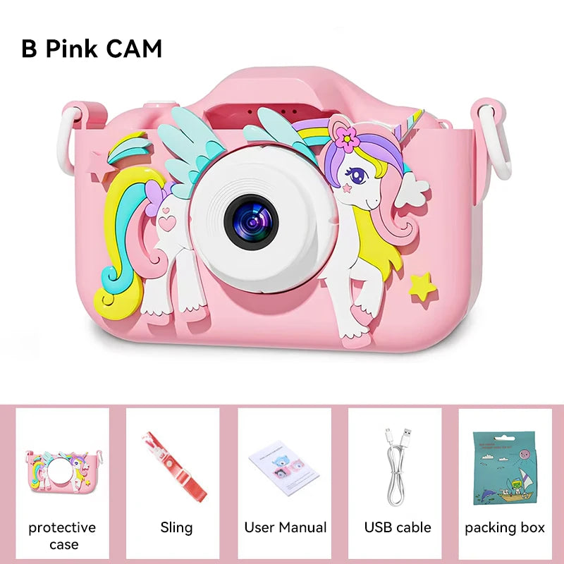 Christmas Children Camera HD 1080P Toddler Digital Video Camera 2.0inch Kids Camera with Silicone Cases Toys for Christmas Gifts