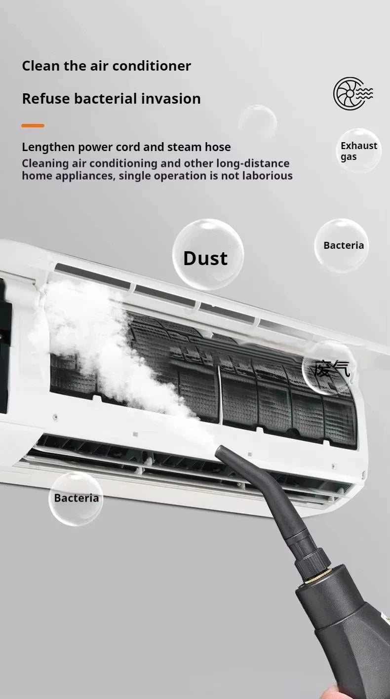 Steam Cleaner High Temperature Sterilization Air Conditioning Kitchen Hood Home /Car Steaming Cleaner 220V EU Plug