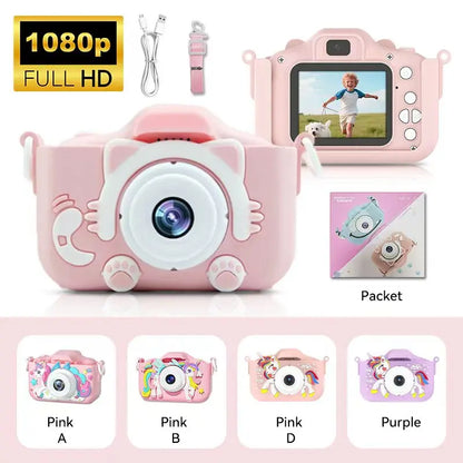 Christmas Children Camera HD 1080P Toddler Digital Video Camera 2.0inch Kids Camera with Silicone Cases Toys for Christmas Gifts