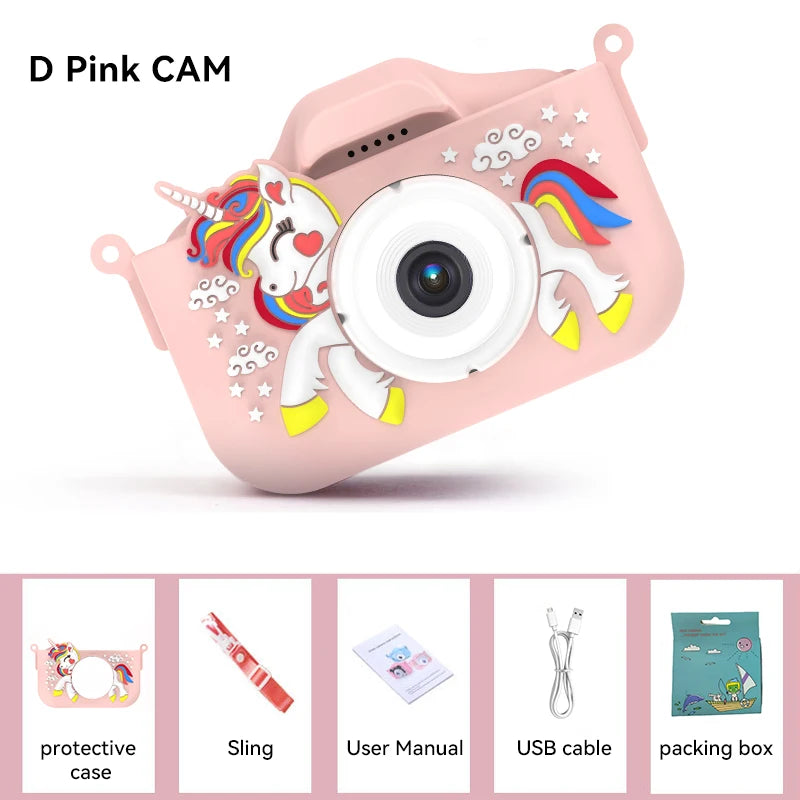 Christmas Children Camera HD 1080P Toddler Digital Video Camera 2.0inch Kids Camera with Silicone Cases Toys for Christmas Gifts