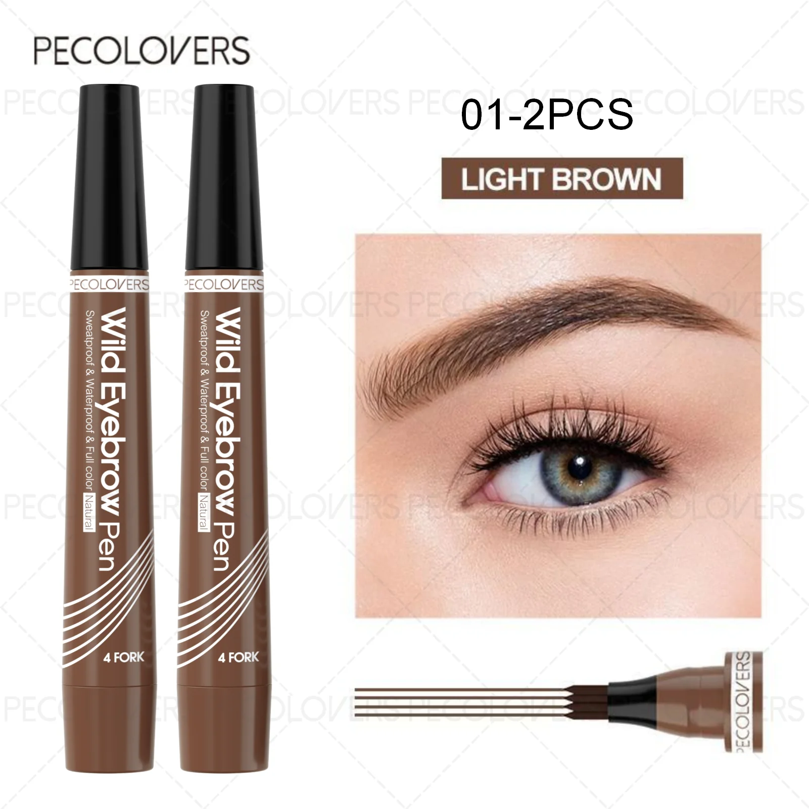 6 Colors 1pc Eyebrow Pen