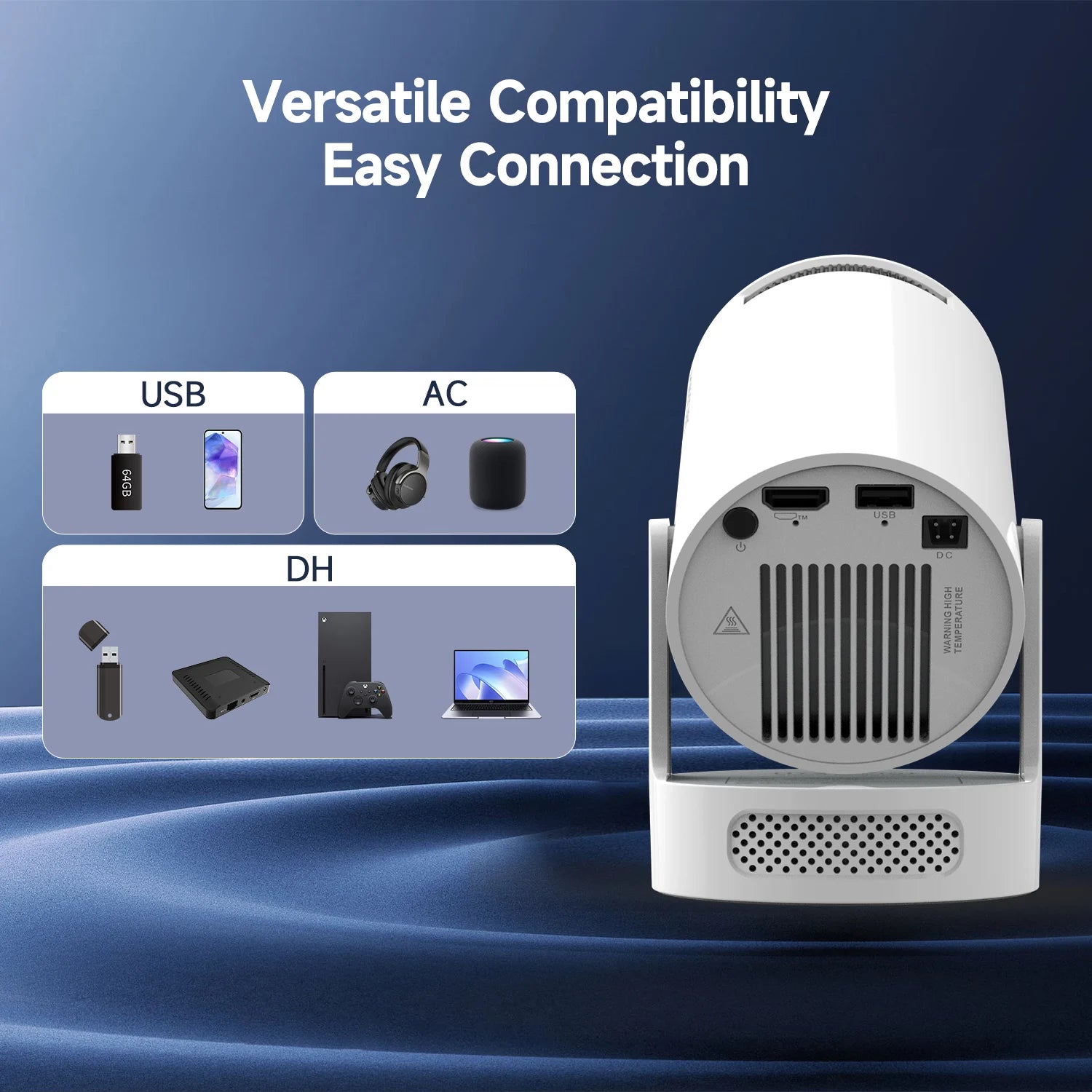 HY300 Pro+ 4k Projector