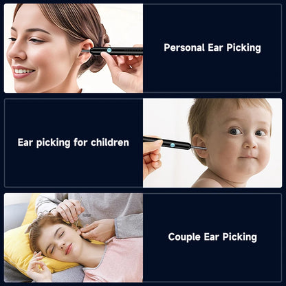 Smart Visual Ear Camera HD1080P 4.2MM WIFI Ear Pick Waterproof Ear Cleaner Endoscope Digital Ear Wax Removal Tool Ear Spoon Case