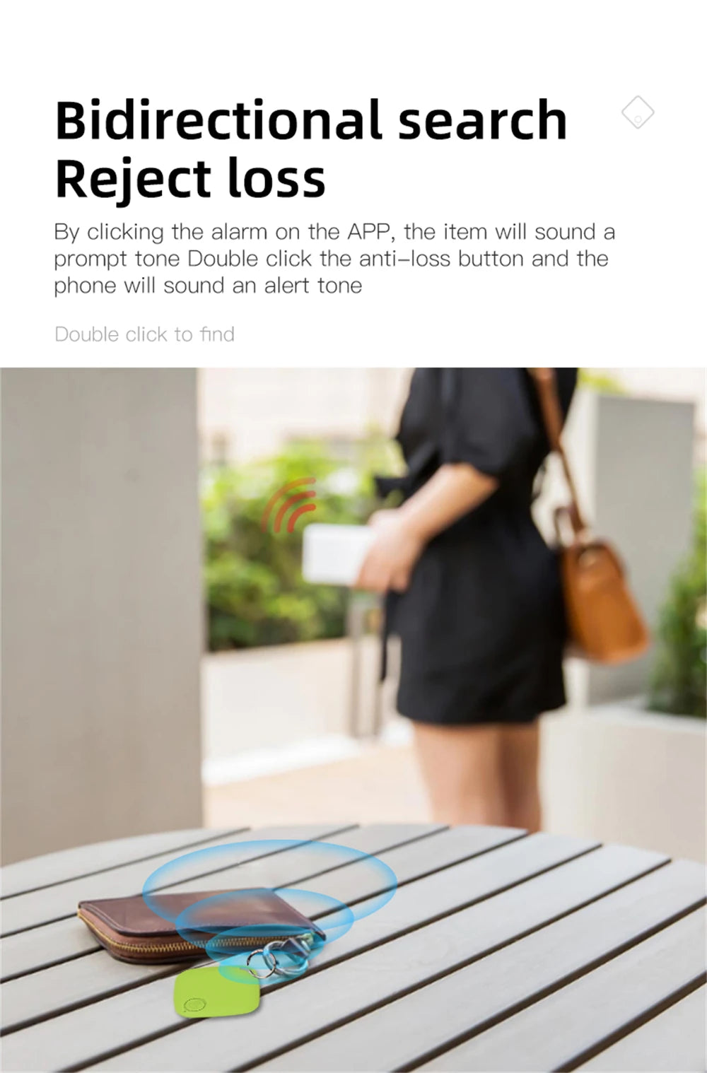 Smart Bluetooth GPS Tag Tracker Work with Android IOS APP Anti Lost Reminder Device Anti-loss Rated Locator Car Key Pet Finder