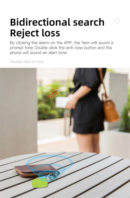 Smart Bluetooth GPS Tag Tracker Work with Android IOS APP Anti Lost Reminder Device Anti-loss Rated Locator Car Key Pet Finder